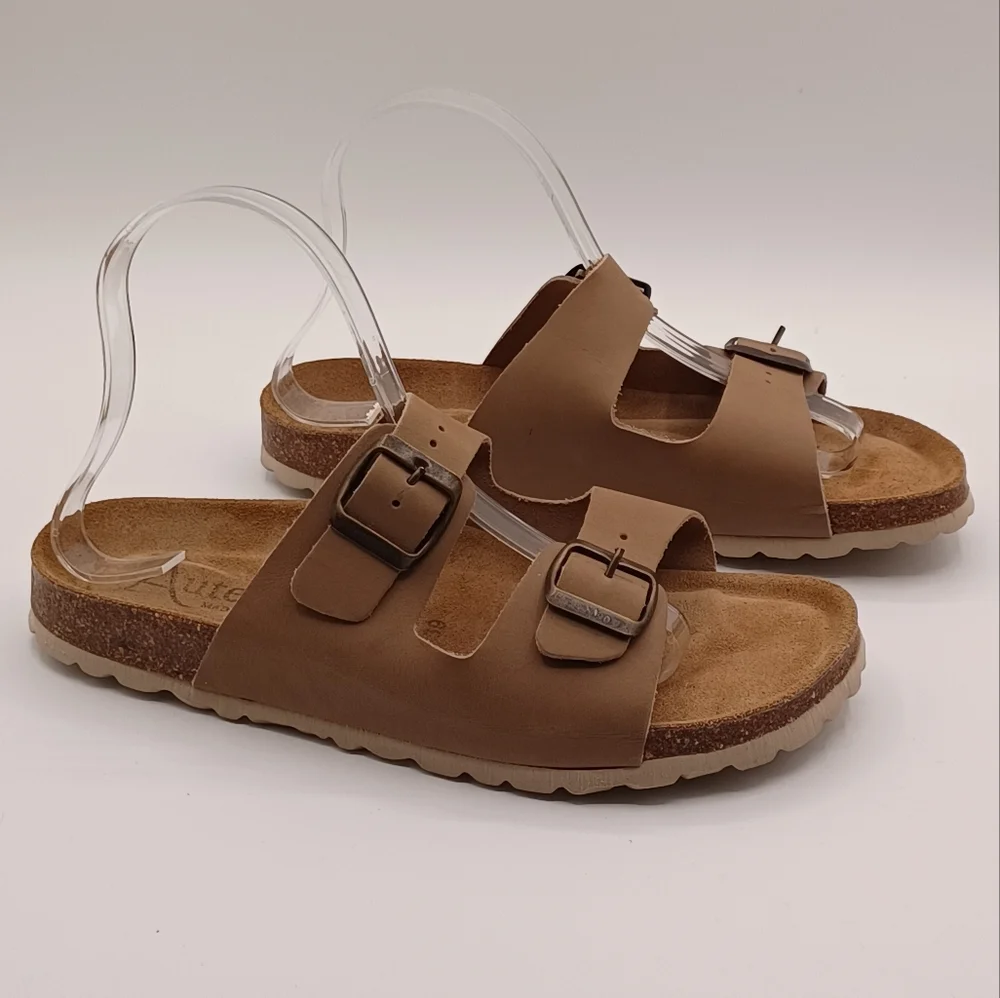 Autenti Leather Sandals w/ Double Straps - Picture 3 of 10